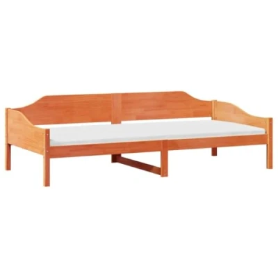 Afbeelding van Bedframe massief grenenhout wasbruin 80x200 cm