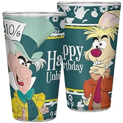 Afbeelding van Glas Alice in Wonderland Mad Hatter March Hare