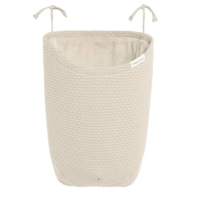 Afbeelding van Baby&#039;s Only Gebreide boxzak Opbergzak speelgoed Boxopbergzak Boxtas Speelgoedzak Sky Warm Linen