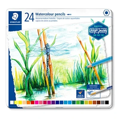 Image de Crayons de couleur aquarellables adultes Staedtler Multicolore