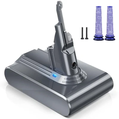 Afbeelding van V7 vervangende kabel voor Dyson accu met SV11 Animal Trigger Abosolute Motorhead Pro Fluffy Mattress Stofzuiger 2 filters