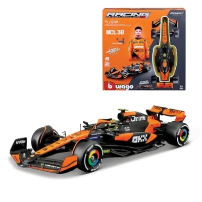 Afbeelding van Bburago F1 KIT McLaren MCL38 mit Helm, #4 Norris 1:24 Auto