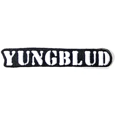 Afbeelding van Yungblud Stencil Logo Patch Wit/Zwart