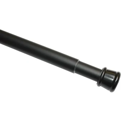 Afbeelding van Gardinia gordijnroede van metaal, uittrekbaar, zonder schroeven en boren, diameter 23/26 mm, lengte 60 100 cm, mat zwart 1