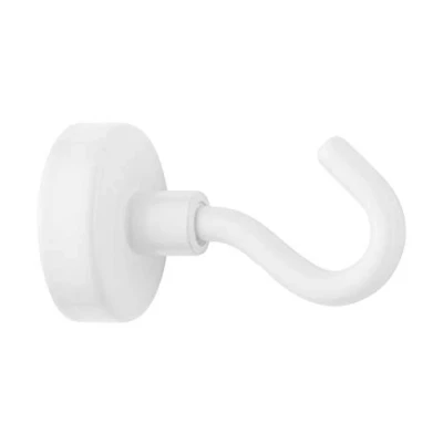 Afbeelding van Magneet Westcott met haak 25mm wit. Trekkracht +/ 15kg