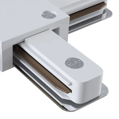 Afbeelding van X connector rail, 1 fase railsysteem, wit