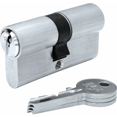 Afbeelding van Cilinder IFAM F5S3030N Nikkel Europees Zilverkleurig 60 mm Blik Lange hendel