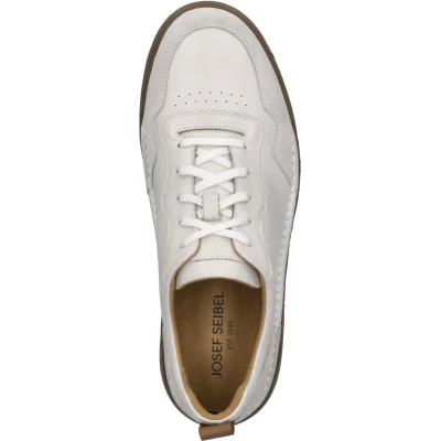 Afbeelding van Josef Seibel Cleve 01 Sneakers laag, Heren, Maat: 50, Weiss Leer