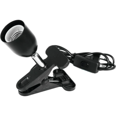 Afbeelding van Eurolite Klemlamp Grote Fitting (E27) Schakelaar 60W Max 1.5m snoer Klem spotje