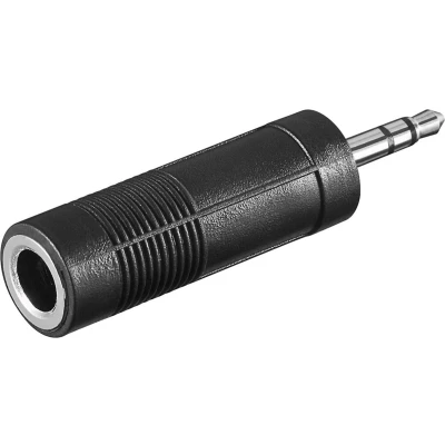 Afbeelding van Goobay koptelefoonadapter, AUX jackplug 3,5 mm naar 6,35 1x (3 pins, stereo) &gt;