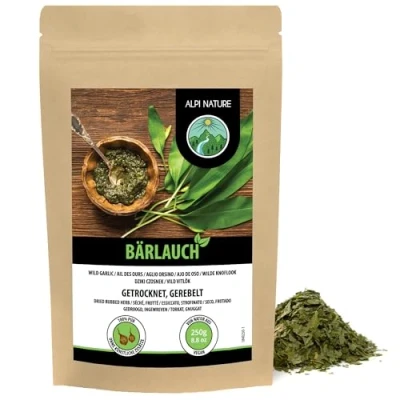 Afbeelding van Berenknoflook (250 g), 100% natuurlijke wilde knoflook, knoflookbladeren zonder toevoegingen, knoflook specerijen