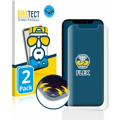 Afbeelding van BROTECT Screenprotector voor Apple iPhone 12 / Pro Folie Beschermfolie transparant volledig dekking (2 Stuks)