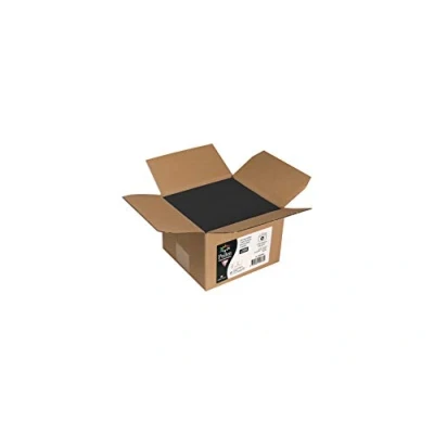 Afbeelding van Clairefontaine 55836C, doos met 200 zelfklevende enveloppen, formaat C6 (11,4 x 16,2 cm), 120 g, kleur: zwart, uitnodiging voor evenementen en correspondentie, Pollen serie, premium glad papier