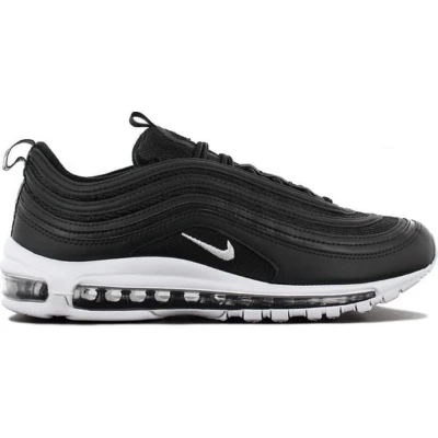 Afbeelding van Nike Sportswear AIR MAX 97 Sneakers laag, Heren, Maat: 38.5, Black/white Imitatieleer/ textiel