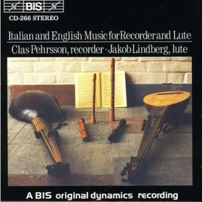 Afbeelding van Clas Pehrsson &amp; Jakob Lindberg Italian And English Music For Reorder Lute (CD)