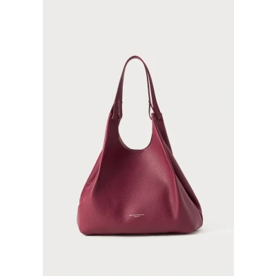 Afbeelding van GIANNI CHIARINI Leren shopper schoudertas Dua Shopping Bag Wine Berry T. Moro (rood)paars
