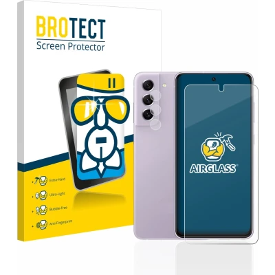 Afbeelding van BROTECT Screenprotector voor Samsung Galaxy S21 FE 5G (Voor+Camera) Folie Beschermfolie Beschermglas transparant