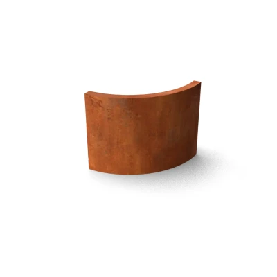 Afbeelding van Fronta Keerwanden cortenstaal buitenbocht L50 x B50 H20 cm Geroba