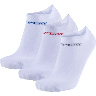 Afbeelding van Replay 3PACK Sokken, Heren, Maat: 43 46, White/logo ass colours