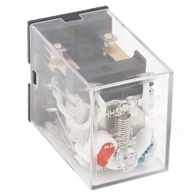 Afbeelding van Heschen Kiemrelais HH52P L 24V AC spoel 5A DC 220V DPDT LED terminals 8 polig
