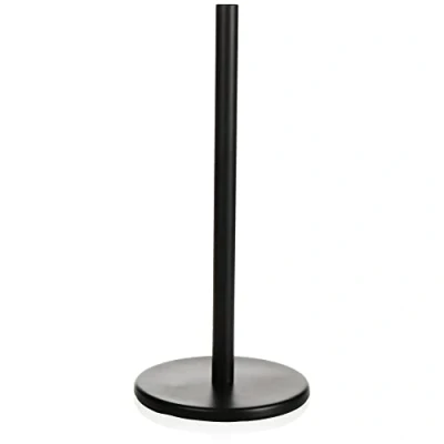 Afbeelding van COM FOUR® keuken rolhouder staand keukenrolhouder metalen staande zonder boren 32 cm (01 stuks zwart)