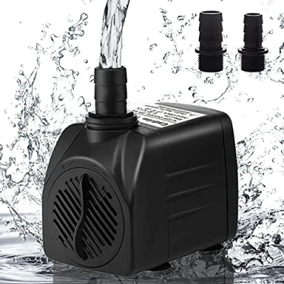 Afbeelding van Cadrim Aquariumpomp, 25 W, 1200 l/u, dompelpomp, drukpomp, zwart, l/u