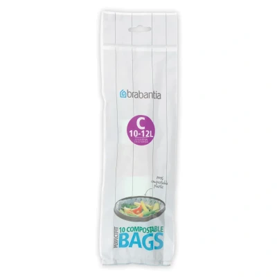 Afbeelding van PerfectFit composteerbare afvalzak code C, 10 12 liter, stuks/rol Green Brabantia