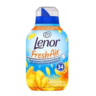 Afbeelding van 6x Lenor Wasverzachter Fresh Air Stralende Zon 34 Wasbeurten 476 ml