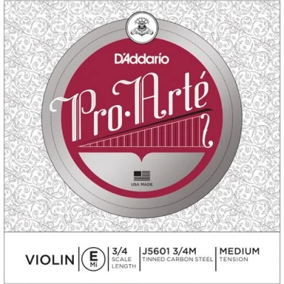 Image de D&#039;Addario J5601 3/4M Corde seule (Mi) violon Pro Arte, manche 3/4, Medium