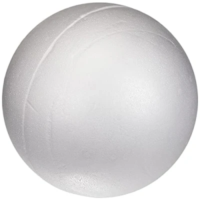 Afbeelding van Rayher piepschuimen bal van kunststof, 25 cm, 2 halve ballen, te monteren in een bal, ideaal voor knutselwerk, handwerk, meerkleurig