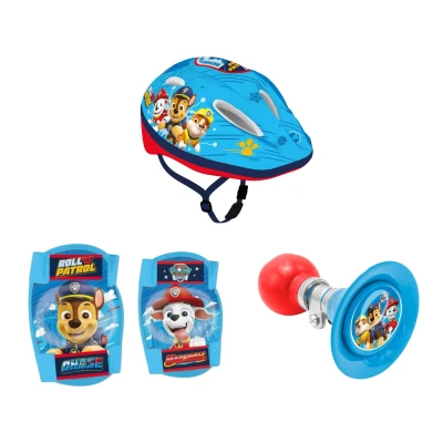 Afbeelding van Paw Patrol Fiets accessoires ; Helm, Handschoentjes en knie elleboogbeschermers 8721122786451