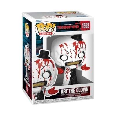 Afbeelding van Funko Pop! Movies: Terrifier 2 Art The Clown Bloody Vinyl figuur om te verzamelen Cadeau idee Officiële Producten Speelgoed voor Kinderen en Volwassenen Horror Fans