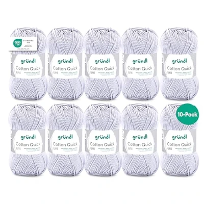 Afbeelding van 865 129 Cotton Quick Uni 10x50 gram lichtgrijs