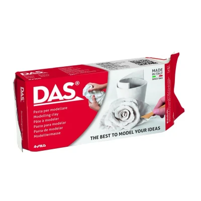 Afbeelding van Das Boetseerklei, pak van 500 g, wit boetseerpasta
