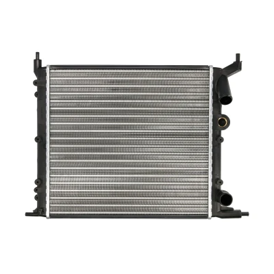 Afbeelding van THERMOTEC D7R013TT Radiateur Aluminium, Kunststof voor voertuigen zonder airco 378 390 23 Handgeschakeld Koelribben mechanisch gelast