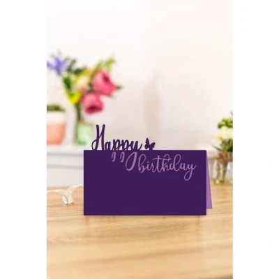 Afbeelding van Gemini Expressions snijmal Designer Word Happy Birthday