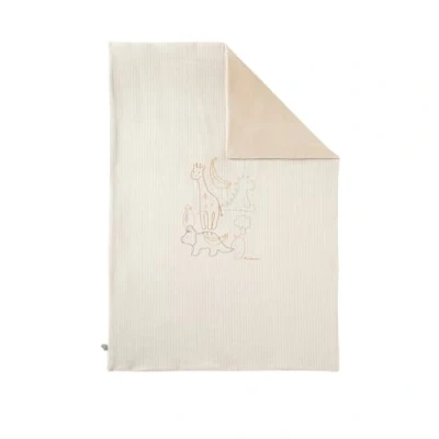 Afbeelding van NOUKIE&#039;S Fluwelen deken Tiga, Stegi &amp; Ops Beige 100 x 140 cm
