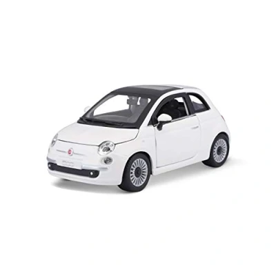 Image de Fiat 500 2007 red metallic 1 24 bburago