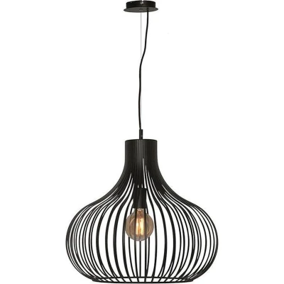 Afbeelding van Agila Hanglamp 1 lichts d: 48cm zwart Modern Freelight