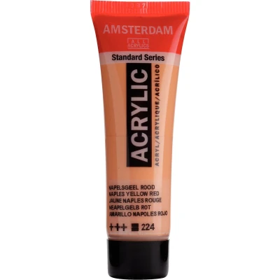 Afbeelding van Amsterdam acryl 224 napelsgeel rood 20 ml