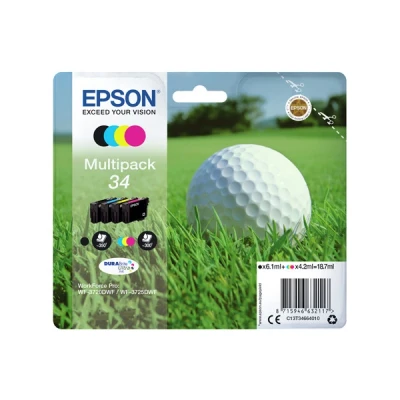 Image de Epson 34 Noir Cyan Magenta Jaune (c13t34664010)