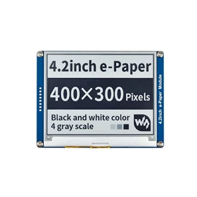 Afbeelding van Waveshare 4,2 inch E Paper Display Module Kit 400 x 300 Resolutie 3,3 V/5 V Ink Elektronisch Screen met Embedded Controller SPI Interface voor Raspberry Pi/Jetson Nano/Arduino, Ondersteuning Full