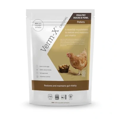 Afbeelding van 750g Verm X Pluimveekorrels strooisel &amp; Onderhoud Vogel