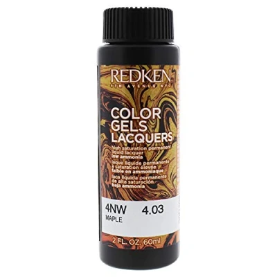 Afbeelding van Permanente kleur Redken Color Gel Lacquers 4NW Maple 60 ml
