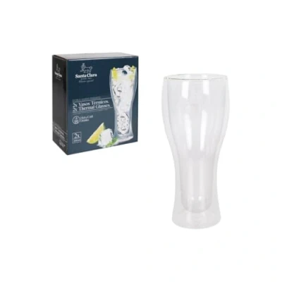 Afbeelding van Glazenset Inde Santa Clara Borosilicaatglas 400 ml 2 Onderdelen