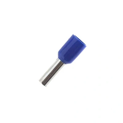 Afbeelding van 100 stuks adereindhulzen 2,5 mm² / 8 mm blauw geïsoleerd