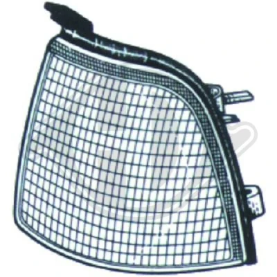 Afbeelding van DIEDERICHS 1014073 Knipperlichten Wit Links Met lamphouder AUDI: 80 B3, B4 Saloon