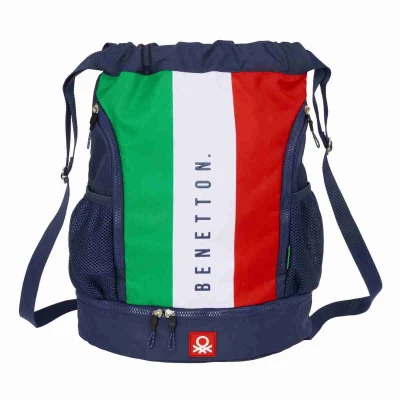 Afbeelding van Rugtas met Koordjes Benetton Flag Marineblauw 35 x 40 1 cm