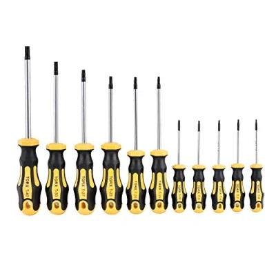 Afbeelding van Gunpla 11 delige Torx schroevendraaierset T6 T7 T8 T9 T10 T15 T20 T25 T27 T30 T40 ster magnetisch assortiment reparatie schroevendraaier precisie gereedschapsset voor schroeven telefoon computer