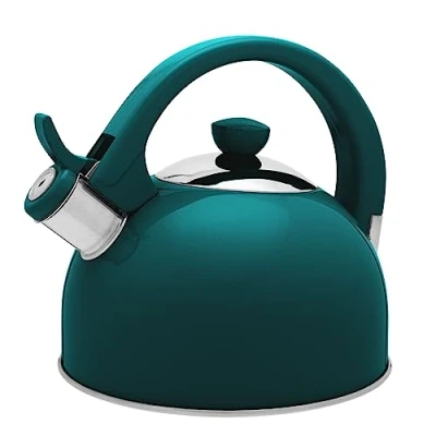 Afbeelding van Galicja Molly Waterkoker van roestvrij staal, fluitketel, gaskoker, inductieketel, 1,7 liter, groen